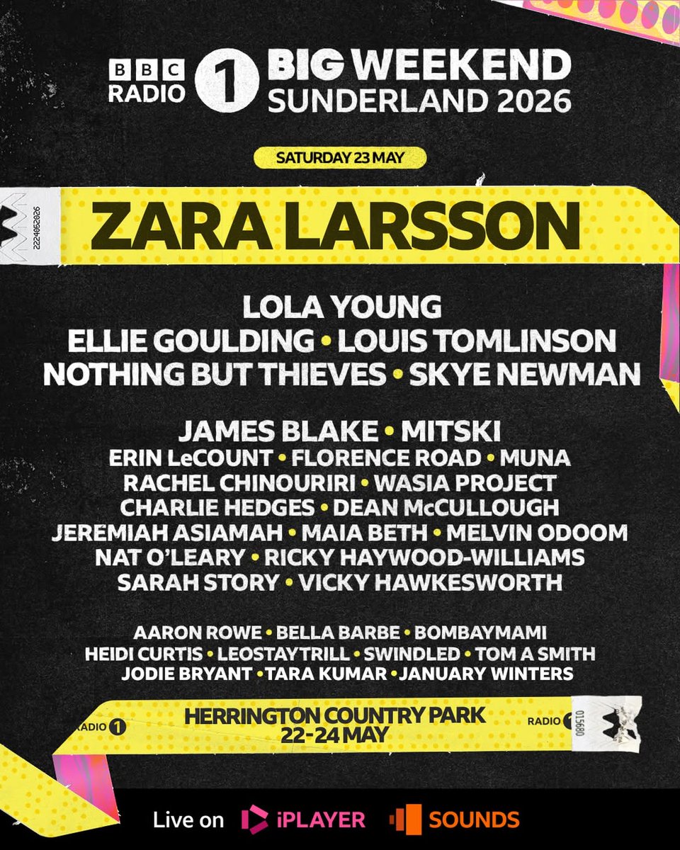 live_louist91's tweet image. Louis will be one of the performers at the @SunderlandUK #BigWeekend Festival in May 2026!