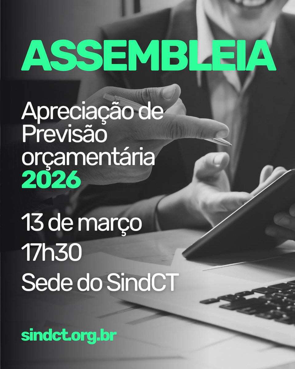 SindCT's tweet photo. Edital de convocação no site do sindCT: https://t.co/CctG6W6fdI https://t.co/seS1zIeGpU