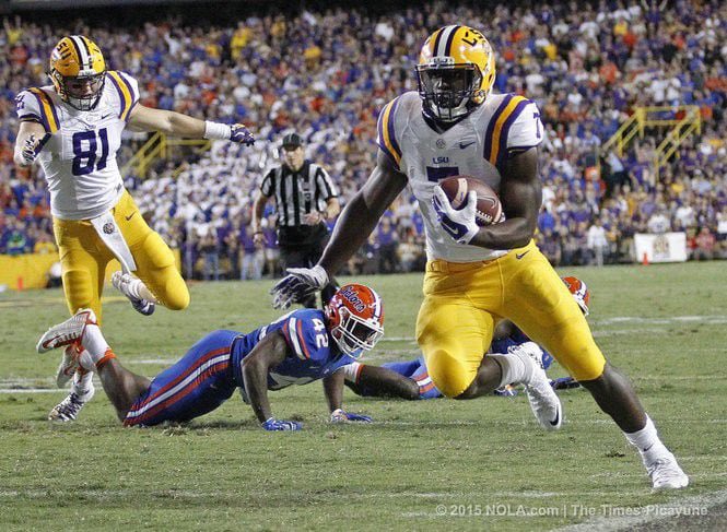 LSUReport's tweet image. 180 days until the Lane Train runs through Clemson in the real Death Valley. In 2015, Leonard Fournette rushed for 180 yards and two touchdowns on 31 carries in a 35-28 victory over No. 8 Florida. This performance was particularly notable as it came against a Florida defense that