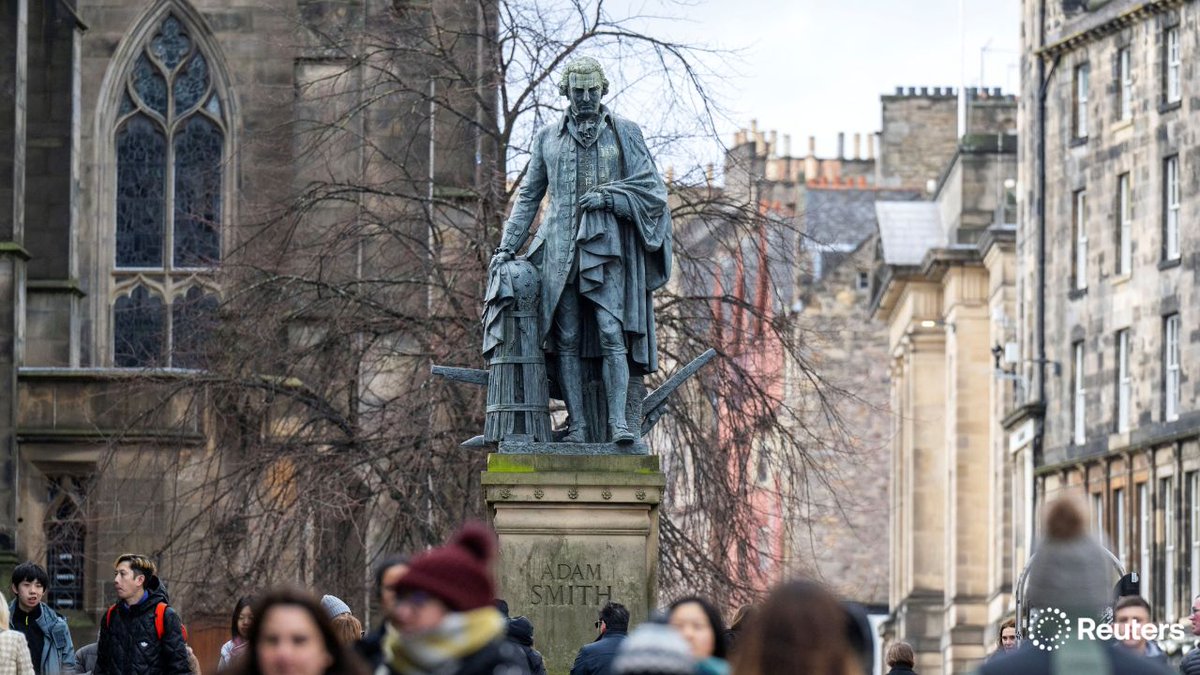 Reuters's tweet photo. Reuters marks the 250th birthday of 'The Wealth of Nations,' the best-read economics book in history, with a reflection on Adam Smith's lessons for the global economy from 1776 to 2026: https://t.co/yqWWa470a4 https://t.co/x1lSEilOgZ