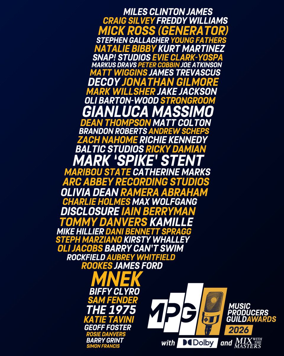 kurtmartinez's tweet photo. Honoured to be nominated for 'Atmos Mixer of the Year' at this year’s #MPGAwards! 🏆

It’s a privilege to be considered alongside some world-class names in our industry🤯

​Thank you to everyone that's trusted me with their music over the last year🙏🏻

#DolbyAtmos @Dolby @ukMPG https://t.co/09nHBQWUYs