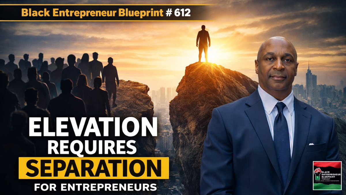 CLICK THE LINK TO LISTEN TO THE FULL EPISODE
traffic.libsyn.com/blackentrepren…

#BlackEntrepreneurBlueprint
#EntrepreneurMindset
#ElevationRequiresSeparation
#EntrepreneurLife
#BusinessMotivation
#EntrepreneurMotivation
#MindsetMatters
#SuccessMindset