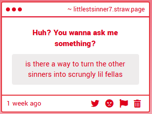 Why would you actively want that!?!?

Clockhead is already stressed enough with me not pullin' enough of my weight in this bloody state!