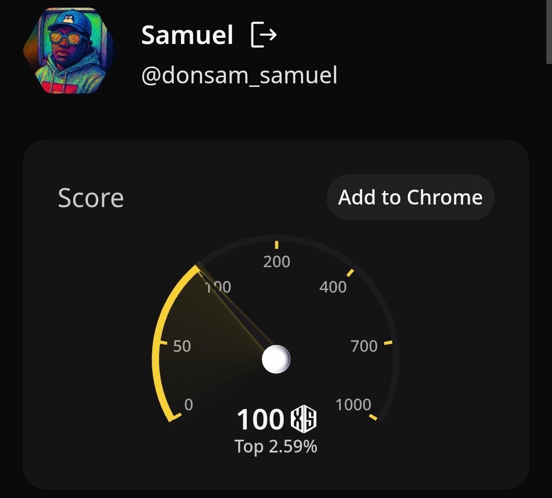 And yeah, that's 100 score on <a href="/wallchain/">Wallchain Quacks</a>. I'm now part of the 2.59% of the 2.59% in CT.

It can only get better for real.

As Wallchain moves towards making the CT to have more structural rewards using the AttentionFi system, it's best to have your X score on the high.