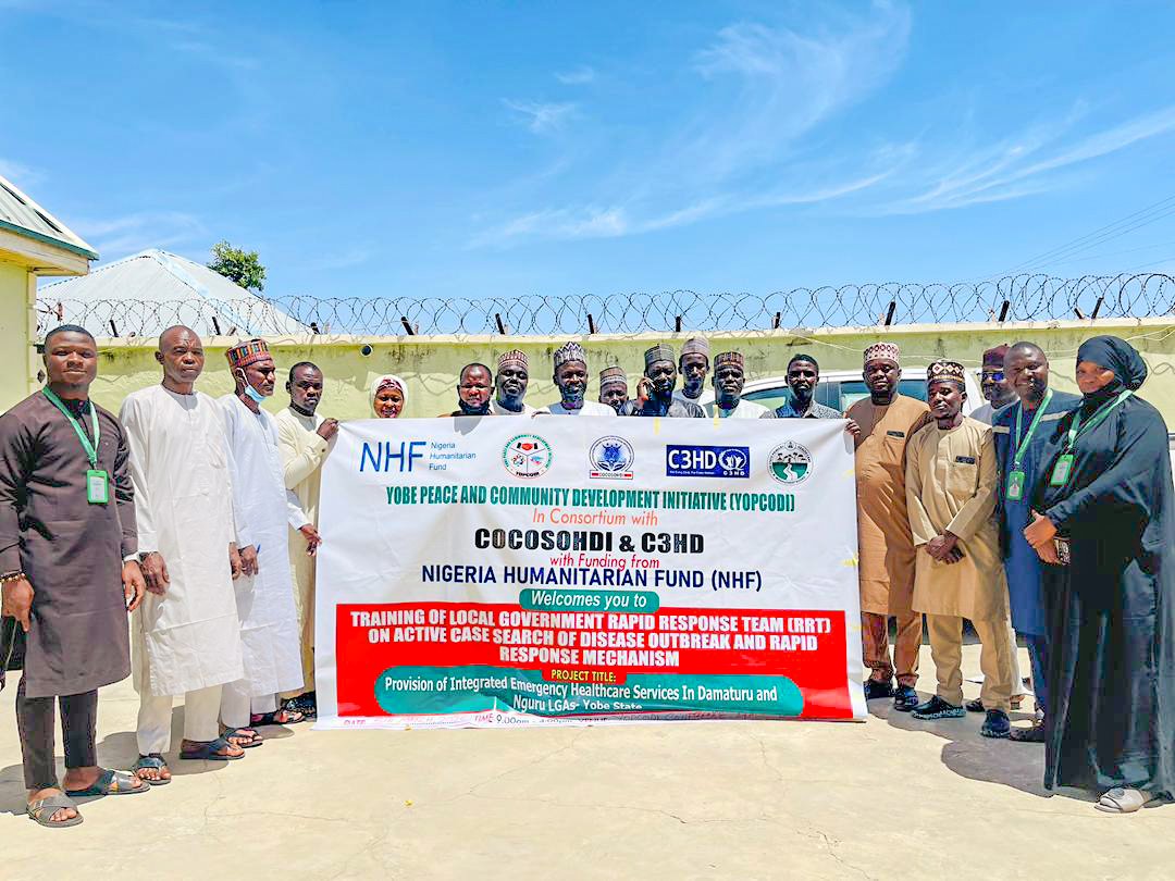 LCPD_NGO's tweet photo. The Yobe Peace & Community Development Initiative (YOPCODI) with funding from @OCHANigeria @CBPFs conducted a training for the Nguru Local Government Rapid Response Team (RRT) on active case search for disease outbreaks and rapid response mechanisms.

The training strengthened participants’ capacity to detect early signs of disease outbreaks, conduct active surveillance, and coordinate timely response actions to protect communities.

Strengthening local response systems remains critical for early detection, effective reporting, and rapid containment of public health threats.

#YOPCODI #DiseaseSurveillance #RapidResponse #PublicHealth #CommunityHealth