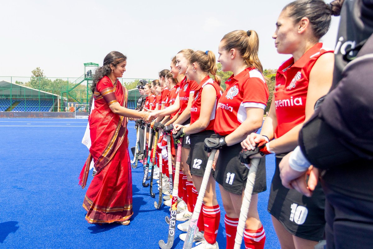 IPRTelangana's tweet photo. FIH Hockey World Cup 2026 Qualifiers | Hyderabad, Telangana

The FIH Hockey World Cup 2026 Qualifiers witnessed an exciting clash between Italy and Austria in Hyderabad. The match was inaugurated by  Smt CH.Priyanka, IAS, Special Commissioner, Information & Public Relations.

Officials present on the occasion included S V S Gupta, President – Hockey Karnataka, Manoj Bhore, Vice President – Hockey Maharashtra and Member, Hockey India Executive Board, and Gurpreet Kaur, Member, Hockey India Executive Board.

The tournament features international teams competing for a place in the FIH Hockey World Cup 2026, with Hyderabad hosting the prestigious qualifiers. 🏑

#FIH #HockeyWorldCup #Hyderabad #Telangana #HockeyIndia #SportsInTelangana #iprtelangana @revanth_anumula