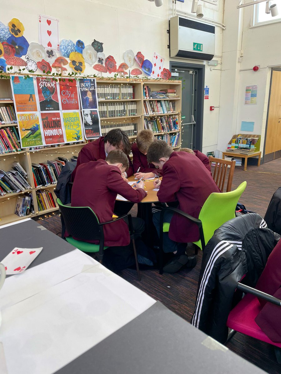 Library at St Cuthbert's High School tweet media