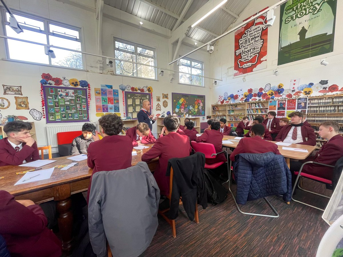 Library at St Cuthbert's High School tweet media