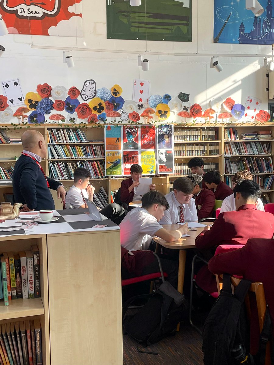 Library at St Cuthbert's High School tweet media