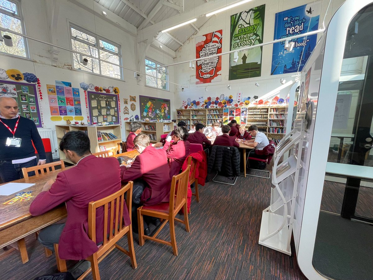 Library at St Cuthbert's High School tweet media