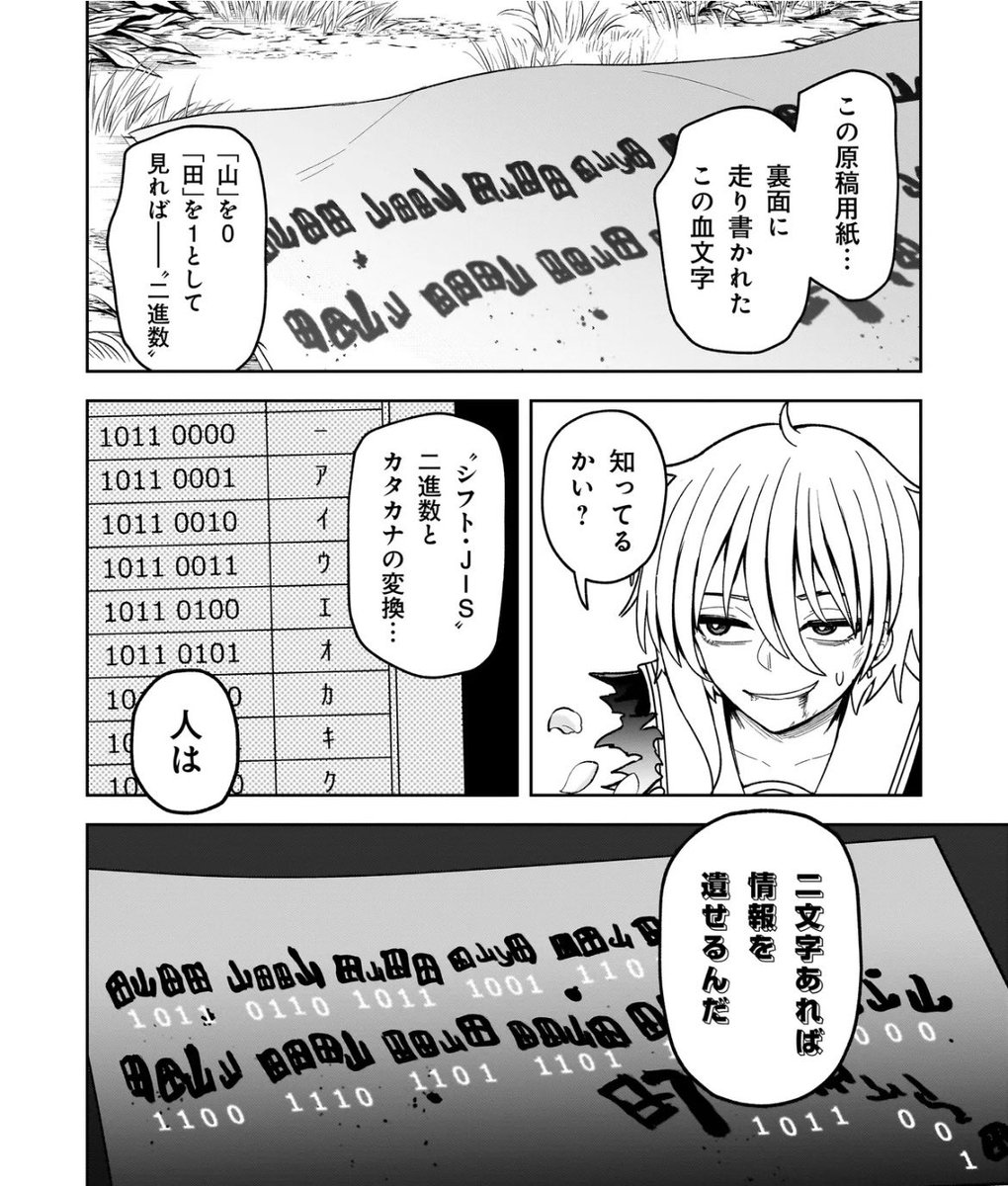 「人は二文字あれば情報を遺せる」と作中でイキったせいでたびたび暗号解読をやらされてる作者 