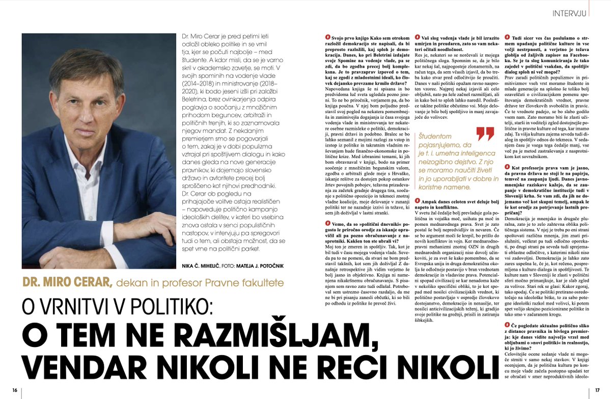 dr. Miro Cerar tweet media