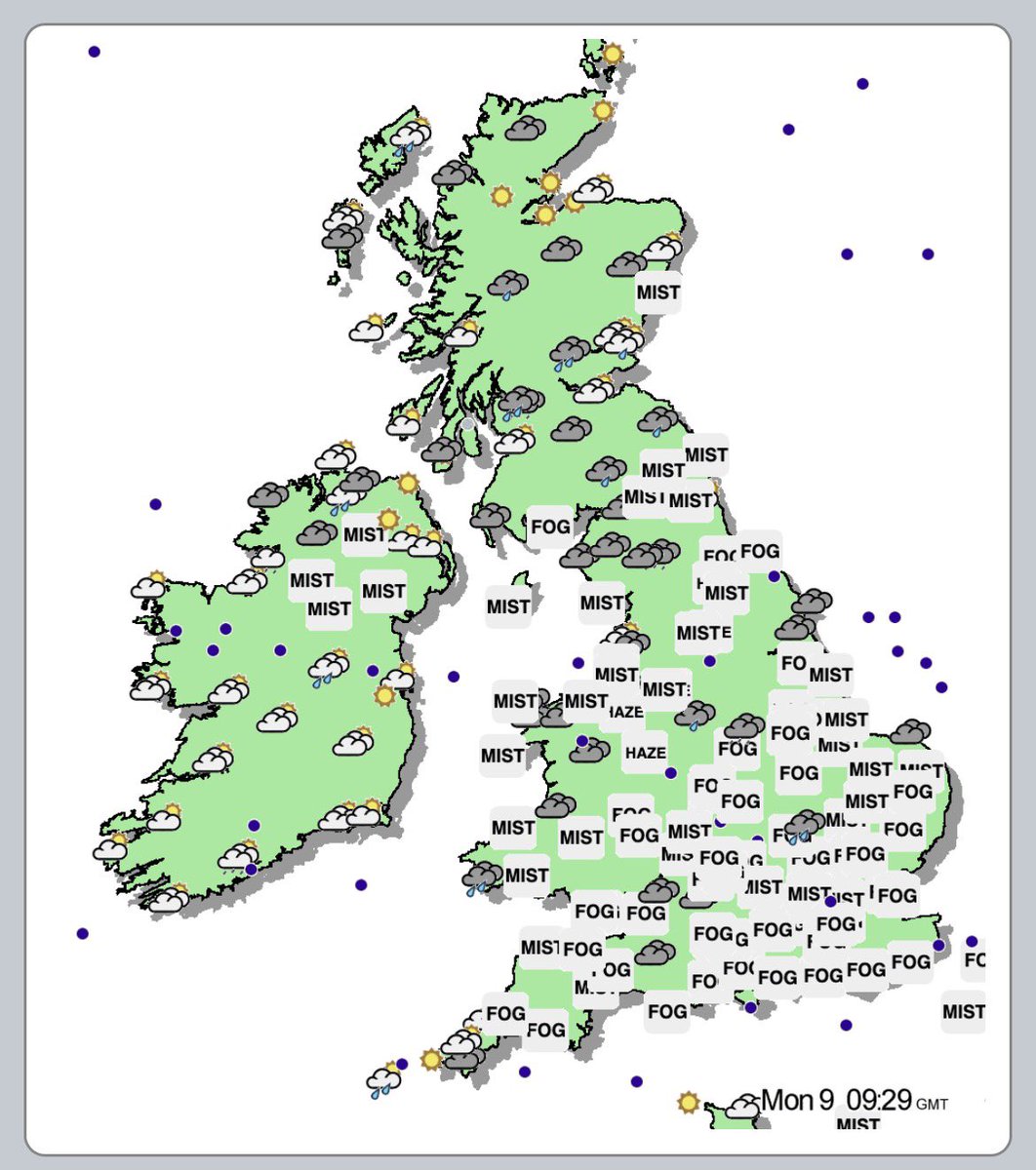 NickJF75's tweet image. 3rd day with a foggy start here, fog blanketing large areas of England this morning too, shown by the featureless flat grey/white on visible satellite, likely causing some delays at airports this morning with poor visibility #fog