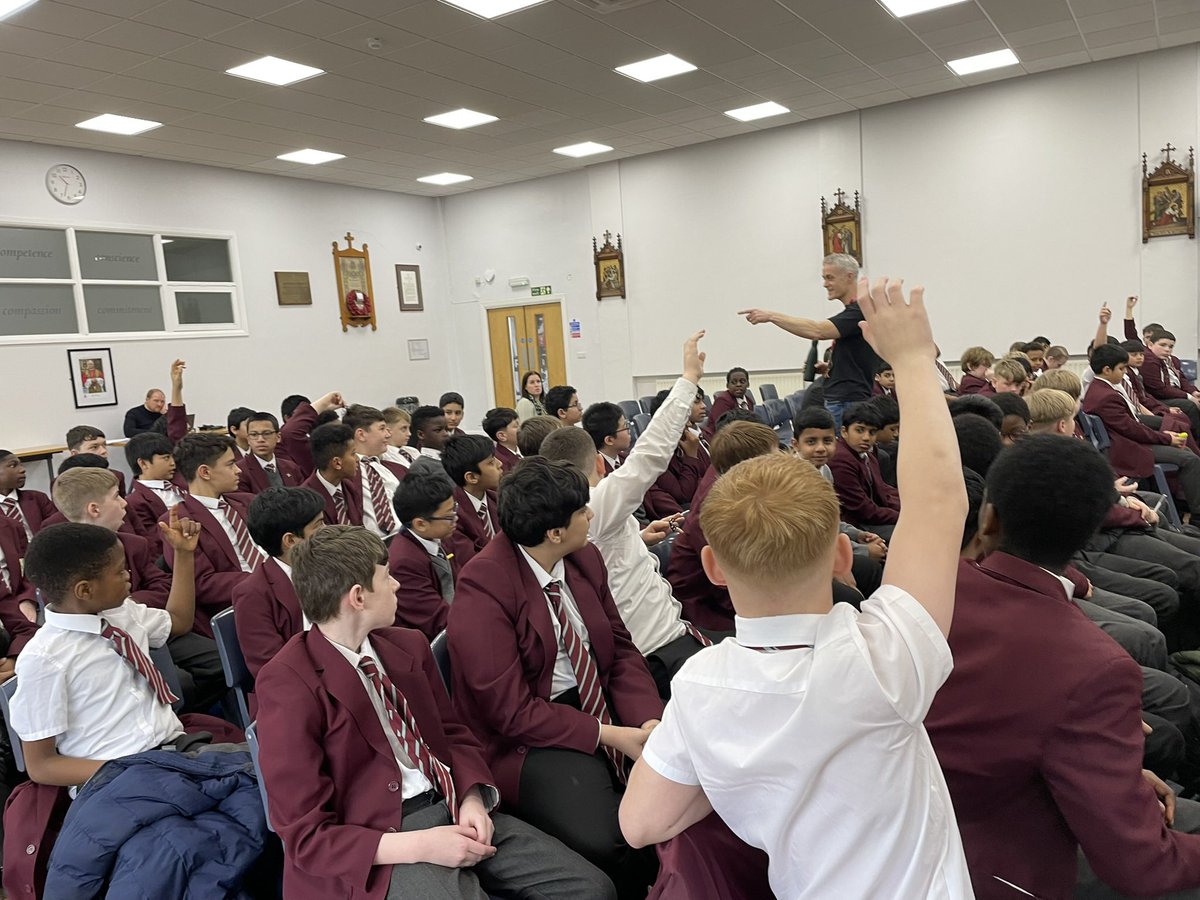 Library at St Cuthbert's High School tweet media