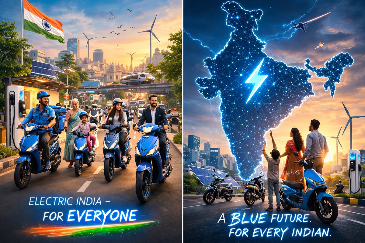 gauravguptagg_'s tweet photo. @bhash The real EV revolution happens when clean mobility isn’t a luxury, but a right accessible to everyone - from delivery agents to entrepreneurs to families.
That’s the India I hope to see: electric, inclusive, and unstoppable. 🇮🇳 https://t.co/B4EtCJlq4x