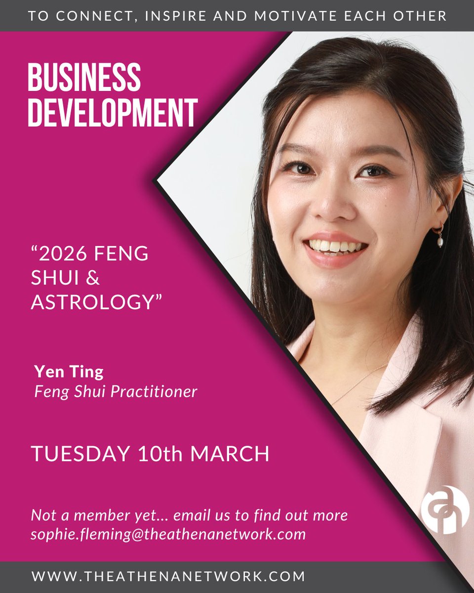 Join us for quality, online, female only networking on Tuesday 10th March.

Yen is a Feng Shui practitioner, she helps business professionals, entrepreneurs, in guiding them to improve their wealth, health and energy, using Feng Shui or environmental energy.