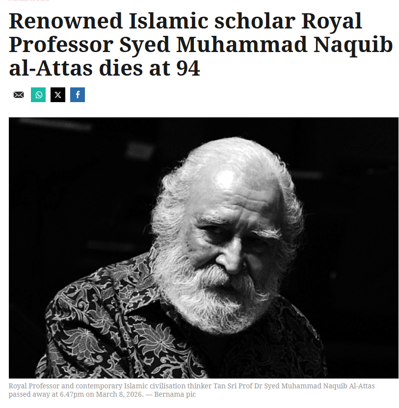 jameschin110's tweet photo. Most non-Muslims in Malaysia have never heard of this man. I can tell you he is probably the most influential thinker among the Malay intellectual class who wants to establish a Malay-Islamic state. If you want to really understand Malay-Islamic politics, you need to read his books and his ideas. RIP.
