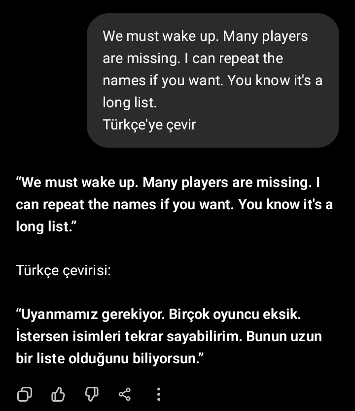 Fenerbahçe'nin aptal taraftarına sesleniyorum.
Futbolcuların eşlerine laf edip oyuncu ıslıklamak yerine,
Böyle aptalca çeviri yapan Tercüman Sinan Levi'ye tepki verin.
Hoca ne diyor bu ne çeviriyor.