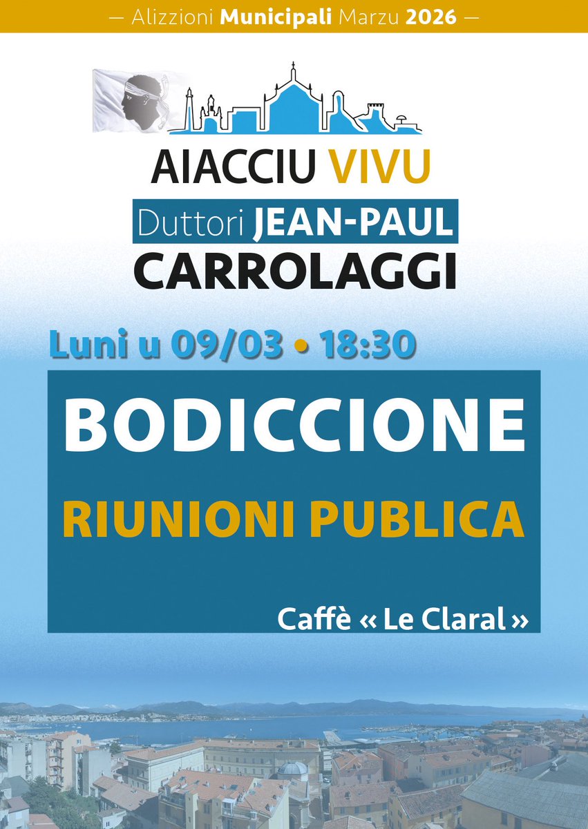 Jean-Paul Carrolaggi - Aiacciu Vivu tweet media