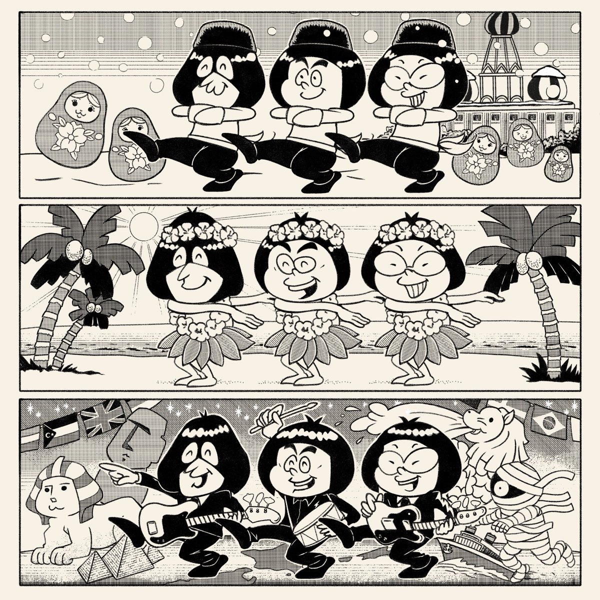 watamasmommo's tweet photo. 描いた絵まとめ8
#ザ50回転ズ
#ダニー
#ボギー https://t.co/v4nemRQIn3