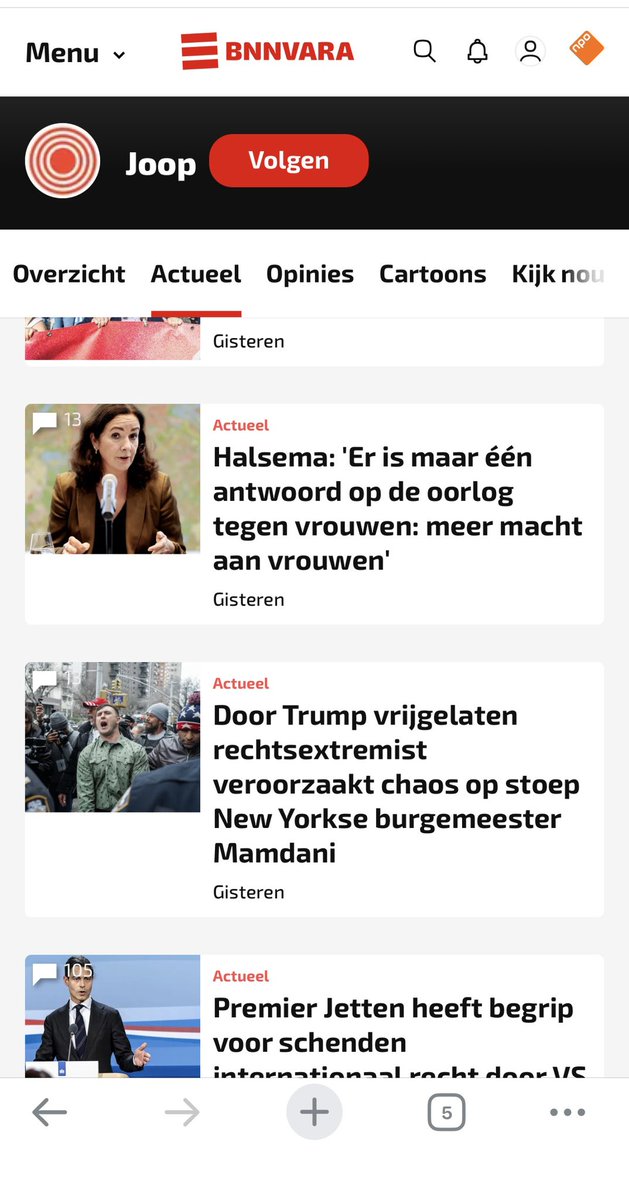 Mrhouwaart's tweet photo. BNN kop: Door Trump vrijgelaten rechtsextremist veroorzaakt chaos op stoep New Yorkse burgemeester Mamdani.

Wat ook had gekund: Twee radicale moslims gooien geïmproviseerde bom naar Jake lang tijdens een demonstratie in New York. 

#bnn #msm #newyork #jakelang #publiekeomroep #nieuws #bnnvara #aanslag