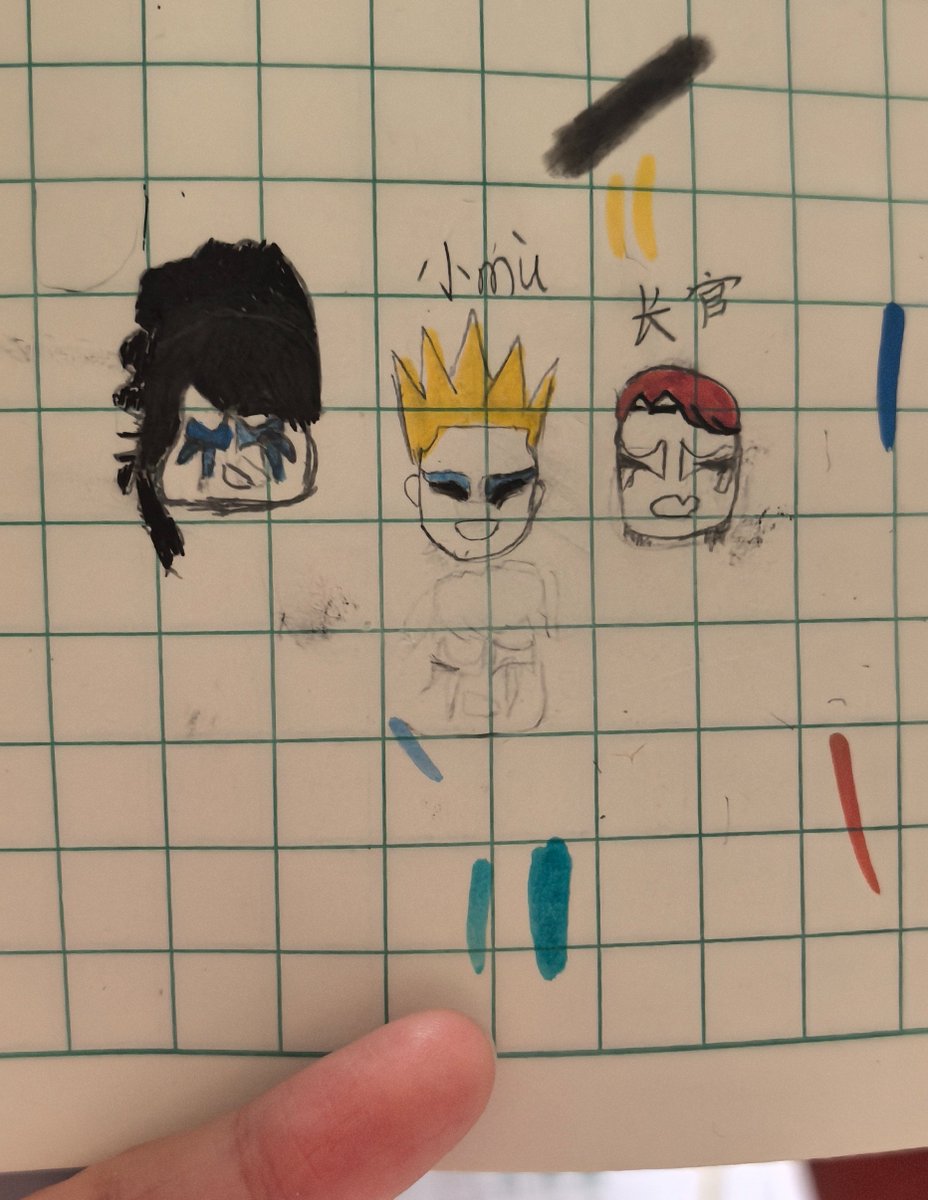 女儿作业本惊现三只恶魔👿。#聖飢魔ii