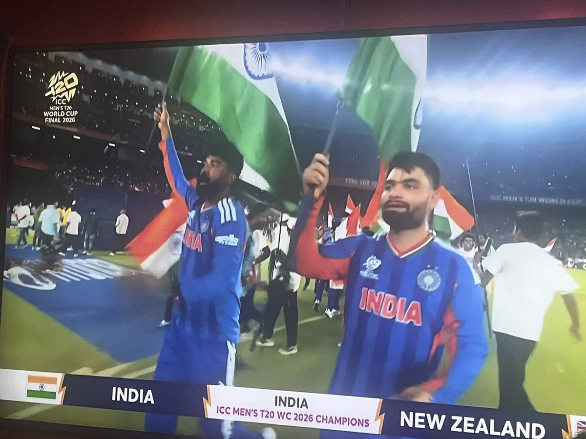 lassyvee's tweet photo. Congratulations Team India. What a win. Take a bow. 🏆🇮🇳💙🥳 https://t.co/qloh054hRA