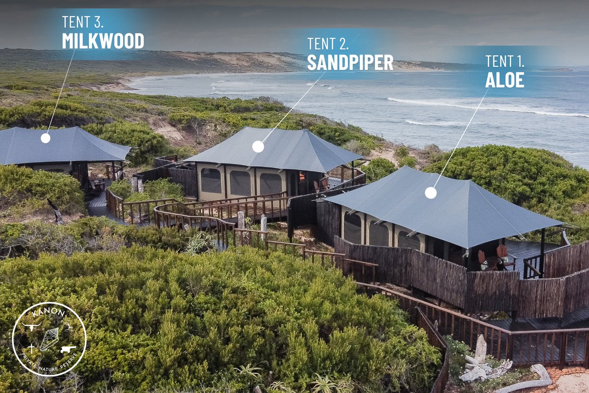 KanonPNR's tweet photo. Experience luxury beach glamping on the waters edge of the Garden Route this Easter! 🏕️🌊

Book 1 tent for R4000 or bring friends to save up to 33%! 📉
En-suite suites &amp; private decks await. 🛀 🌅
Book: https://t.co/0L7Y2NUkGw 

#Glamping #GardenRoute #Easter #SouthAfrica https://t.co/IvKvEF193F