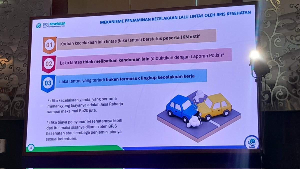 Desty007's tweet photo. Jangan panik, berikut ini mekanisme penjaminan kecelakaan lalu lintas oleh @BPJSKesehatanRI #LayananMudikJKN

Ingat untuk cek kepesertaan JKN-nya ya https://t.co/0RffYJ0oer
