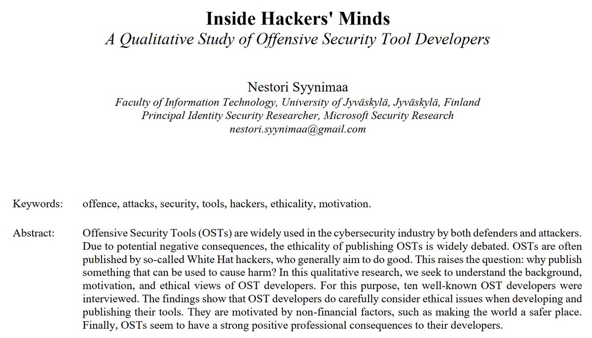 Dr. Nestori Syynimaa tweet media