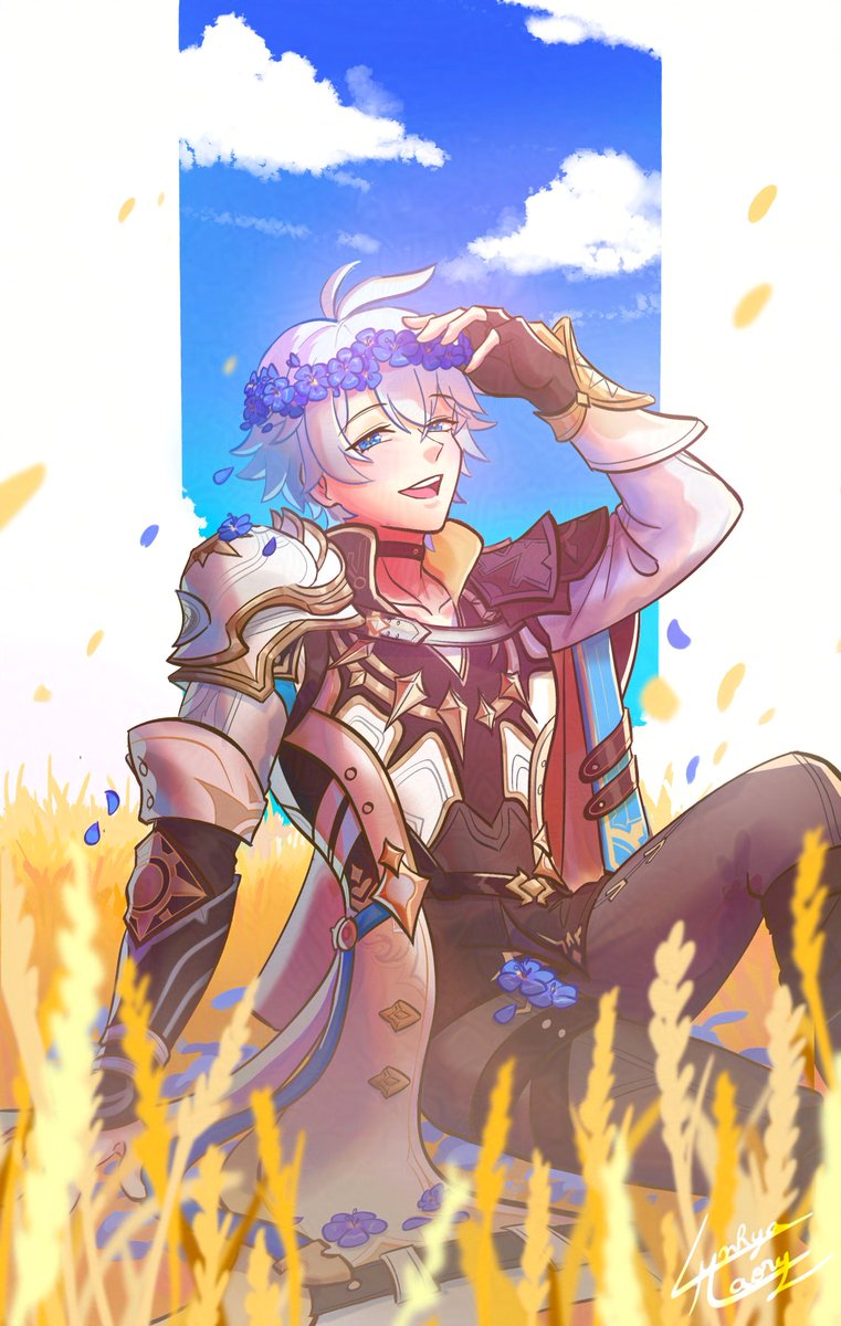 Phainon, our sunshine ☀️🌾✨
Which one do you prefer ?

(sorry I'm reposting my work)
#phainon #hsr #honkaistarrail