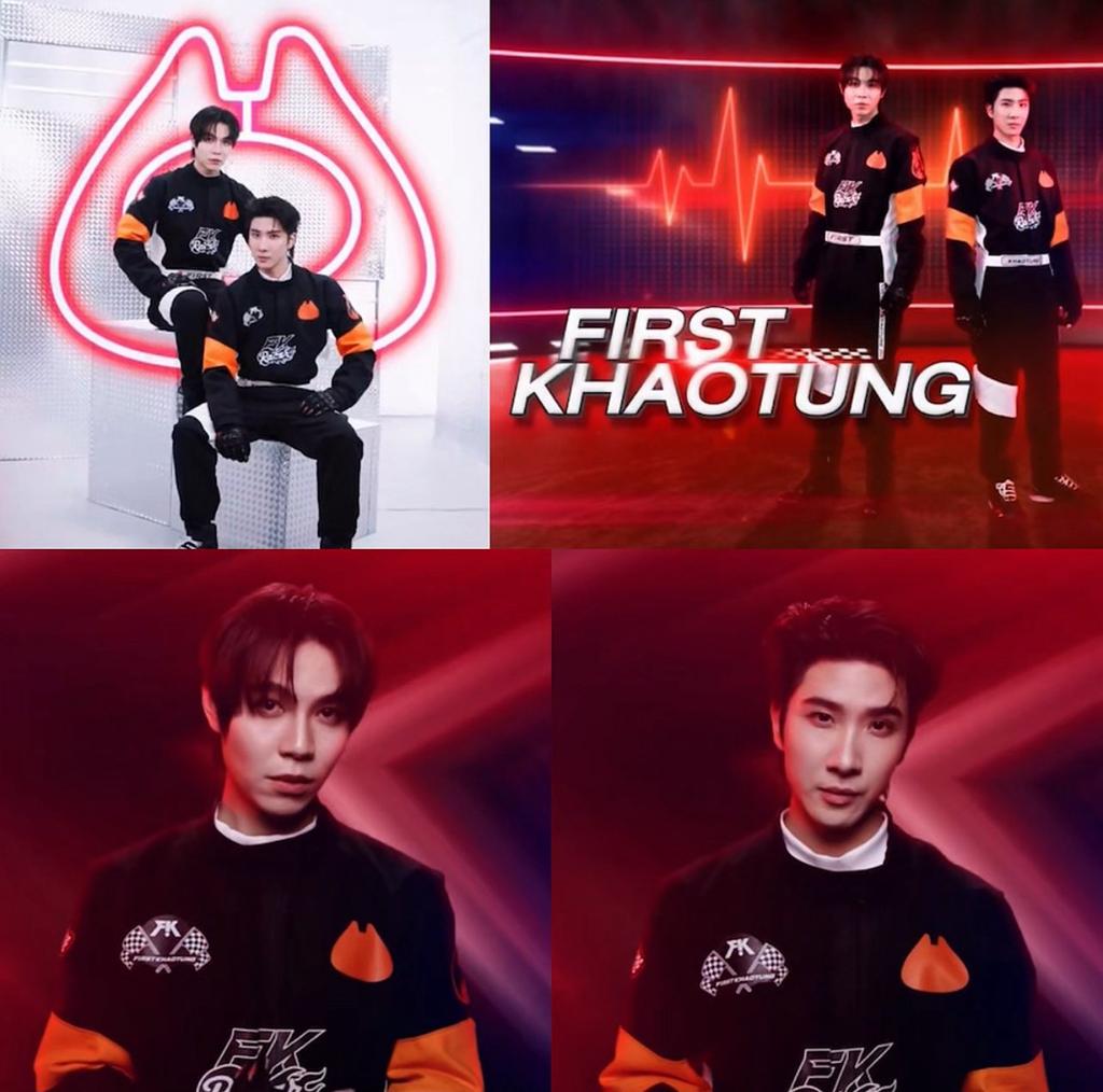 Jenivalwrites_'s tweet photo. @GMMTV Damn it! #FirstKhaotung looks so good in race gear. And the orange and black tracksuits, honoring their fandom Somsoms 🍊 is so elict. 

Never been glader to be a Soms right now. https://t.co/QVpqDnF3Rx