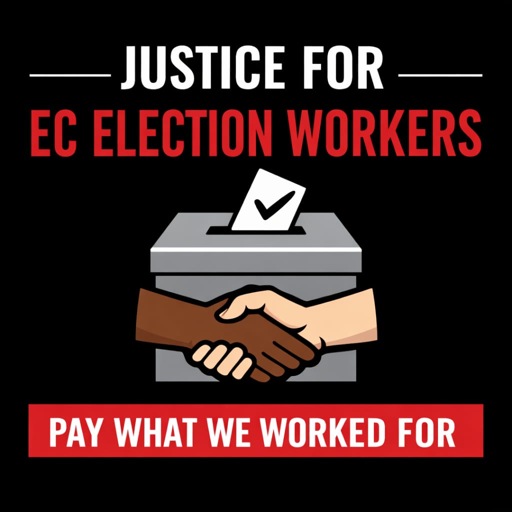 Dear <a href="/UgandaEC/">The Electoral Commission - Uganda</a>   we the Presiding officers, polling Assistants and Bvvk operators  we worked so hard  that we can have smooth and proper Elections, But its very unfortunate, we are not happy with the way you're paying us our Allowances as if you never appreciated our Efforts.
