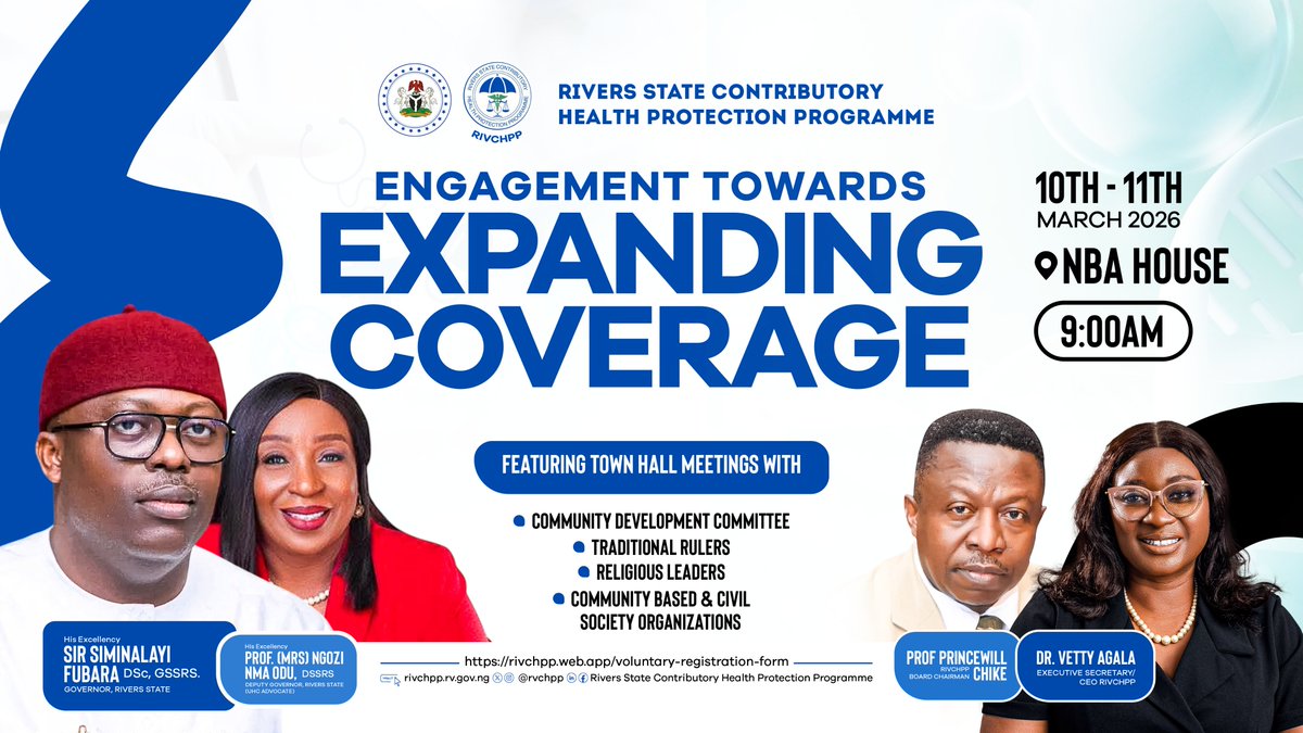 Rivers State Contributory Health Protection Prog tweet media