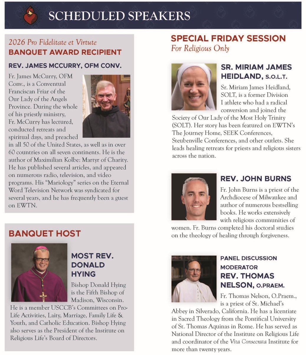 IRL_Vocations's tweet photo. You are invited to the Institute on Religious Life 2026 National Meeting, April 10 to 12 at the University of St. Mary of the Lake in Mundelein, IL. Registration is now open!  Please visit:  https://t.co/NCWItVie27 to register online, or call (847) 573-8975 to register/questions. https://t.co/aCBAJ5jsxT