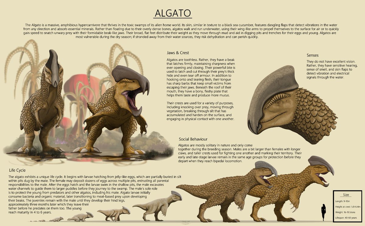 Cindy_Joli's tweet image. Reference sheet of the creature that haunted my dreams 20 years ago. 
#alien #creaturedesign #beast #DigitalArtist #art