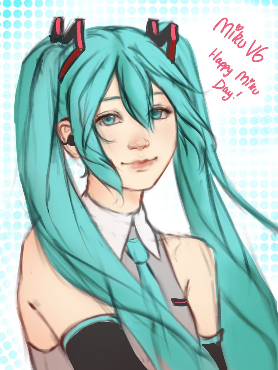 Sorry it's just a scribble but Happy Miku Day 💖💕💖💕 #ミクの日2026