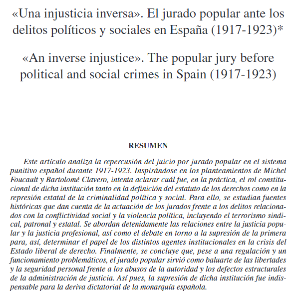 Sociedad Española de Historia del Derecho tweet media