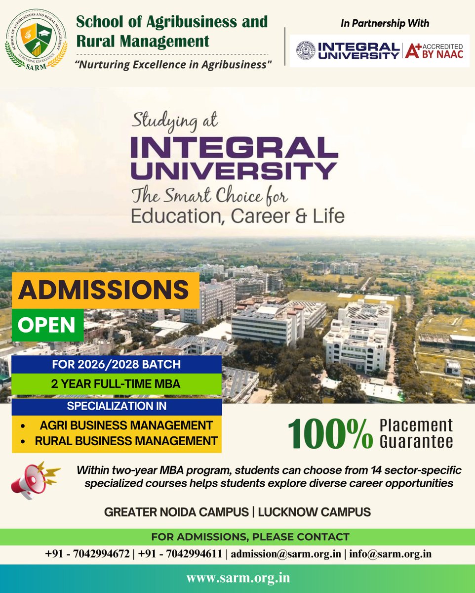 School of Agribusiness and Rural Management tweet media