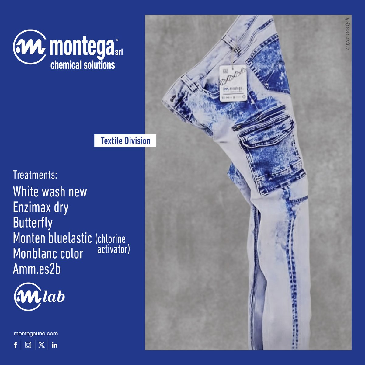 l_montega's tweet photo. The city never sleeps, and neither does our research. 
With the URBAN VIBE line, Montega’s Textile Division brings the aesthetics of the future to the streets of today.
Through the innovation of our M-Lab, we transform denim into a contemporary and sustainable style icon. https://t.co/HCGrLu5Lri