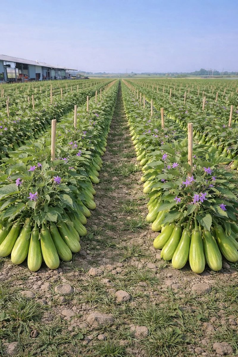HerbMedecine's tweet photo. Green fields full of fresh brinjals A beautiful view of healthy farming and hard work.
#brinjal #eggplant #brinjalfarm #vegetablefarm #farming #farminglife #agriculture #farmfresh #organicfarming #greenfield #farmlife #vegetables #nature #harvest #growyourown https://t.co/psD0snSkXY