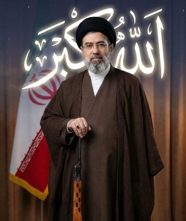NewsdirectX's tweet photo. One week ago he lost his

Father
Mother
Wife 
Son
Sister
Brother in law 
Niece
Nephew 

A man who has given to the cause in blood. His election serves as a message to the US and Israel! You killed Khamenei … No! He just got 30 years younger and has come back for you. https://t.co/BaBCkGbZA0