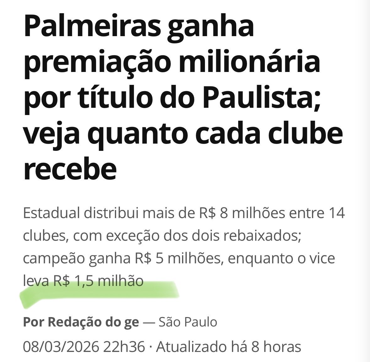 Novorizontino vai ficar com 500mi, pois 1m é nosso😄😄😄😄😄