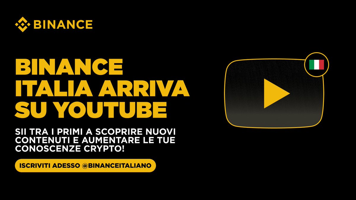 Binance Italia tweet media
