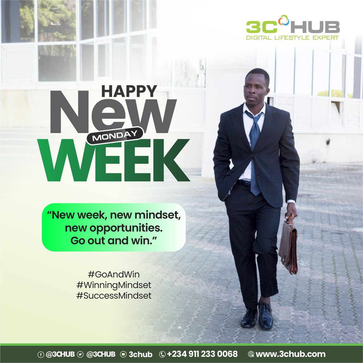 3CHUB's tweet image. New Week.

New Mindset.

New Opportunities.

Step out with confidence and go win. 💪

#mondaymotivation #newweeknewgoals #winningmindset