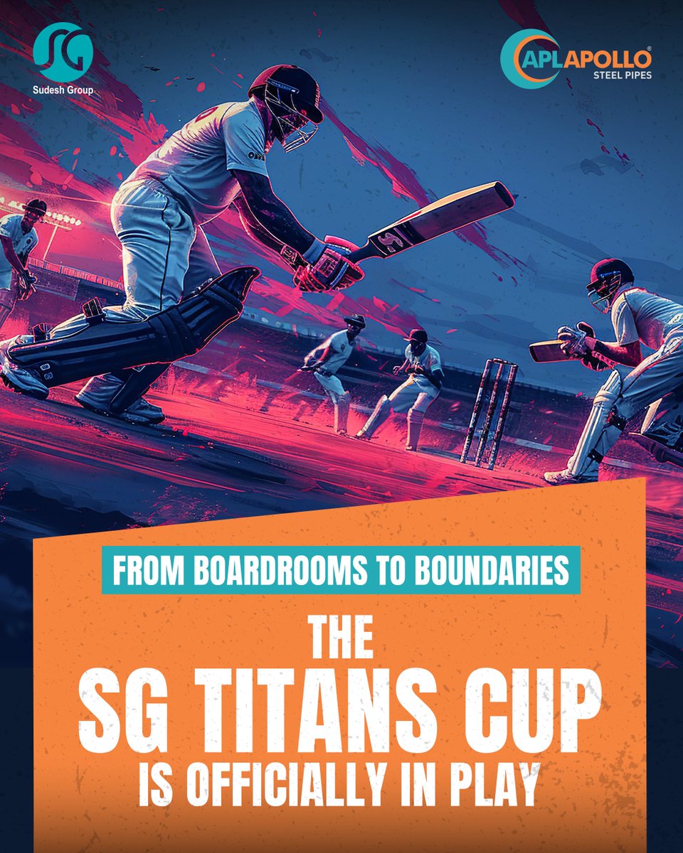 aplapollo_tubes's tweet photo. A little break from the boardroom. A lot of action on the pitch. 🏏
The SG Titans Cup, our internal cricket league at APL Apollo, brings employees together as 8 teams battle it out for glory.
May the best team win.

#APLApollo #SGTitansCup #APLApolloCricketLeague #OfficeCricket https://t.co/5Wm2bdldUt