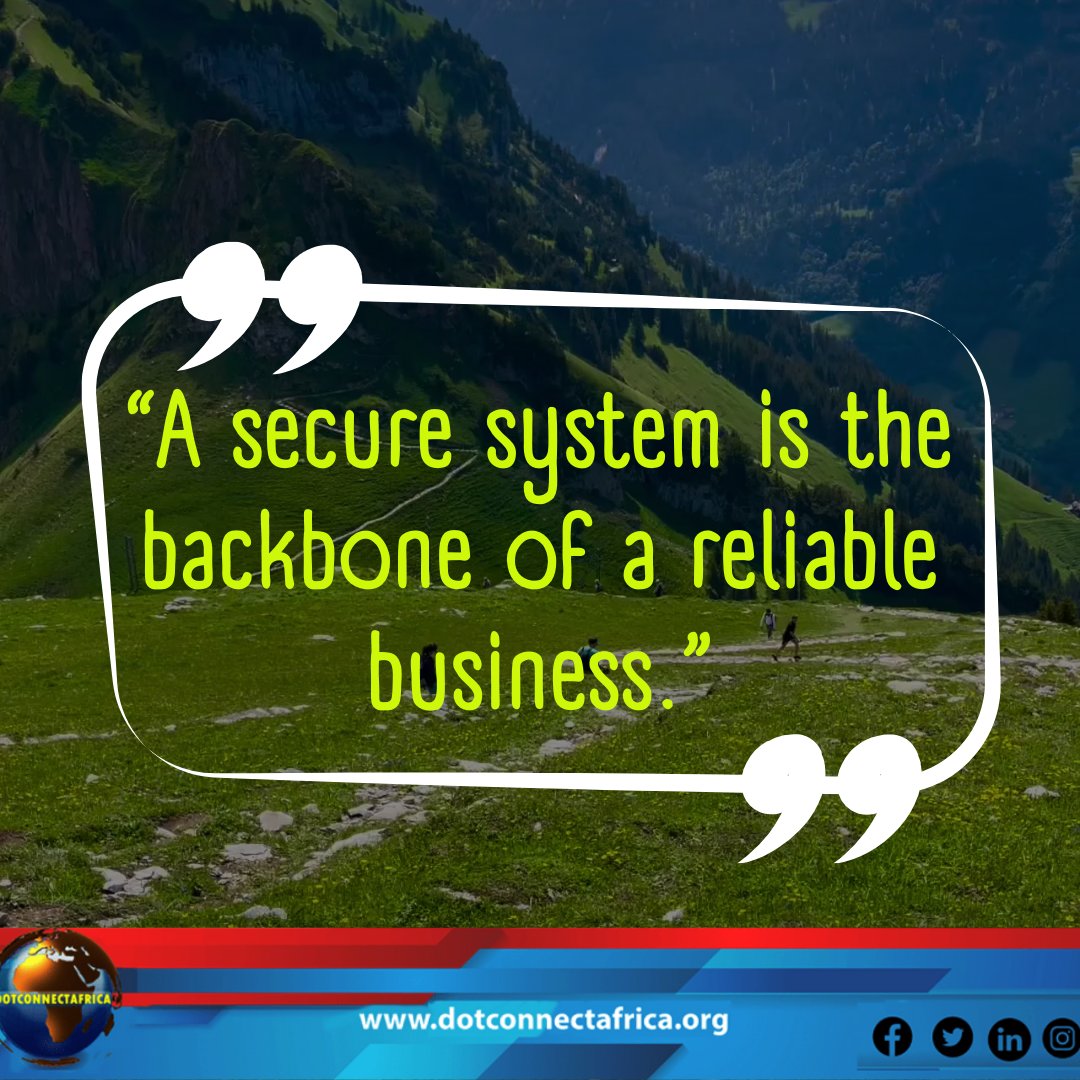 cbsegroup's tweet image. A secure system is the backbone of a reliable business. Protect your data, strengthen trust, and keep your digital operations running with confidence. 🔐:Discover more at our website: dotconnectafrica.com

 #CyberSecurity #DataProtection #SecureSystems #DigitalSafety