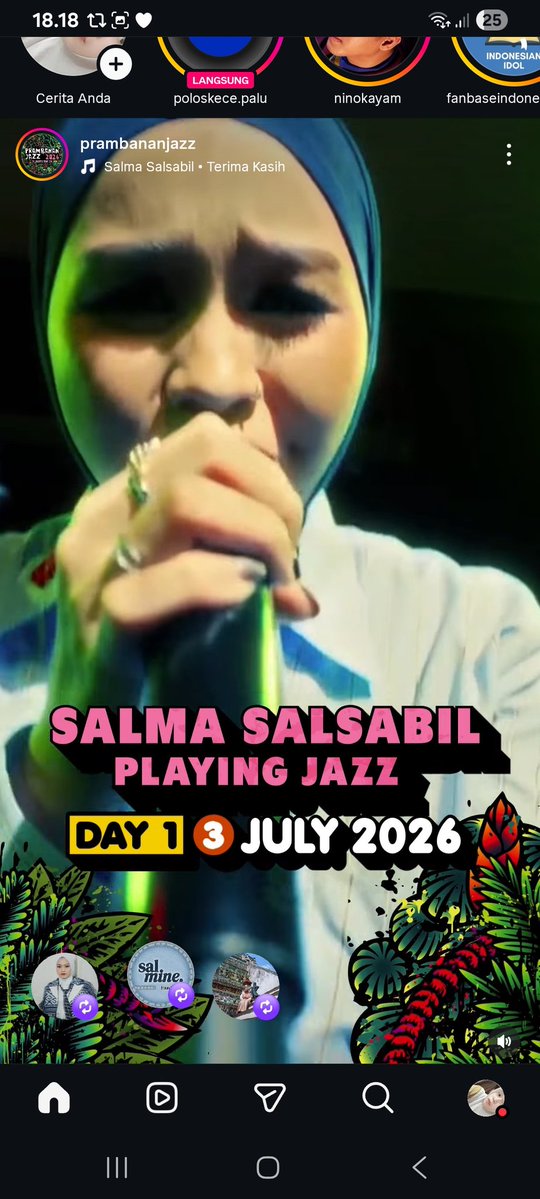 Alhamdulillah salma ad di prambanan jazz 2026, mau nangis akhirnya setelah menunggu lama😭🤩