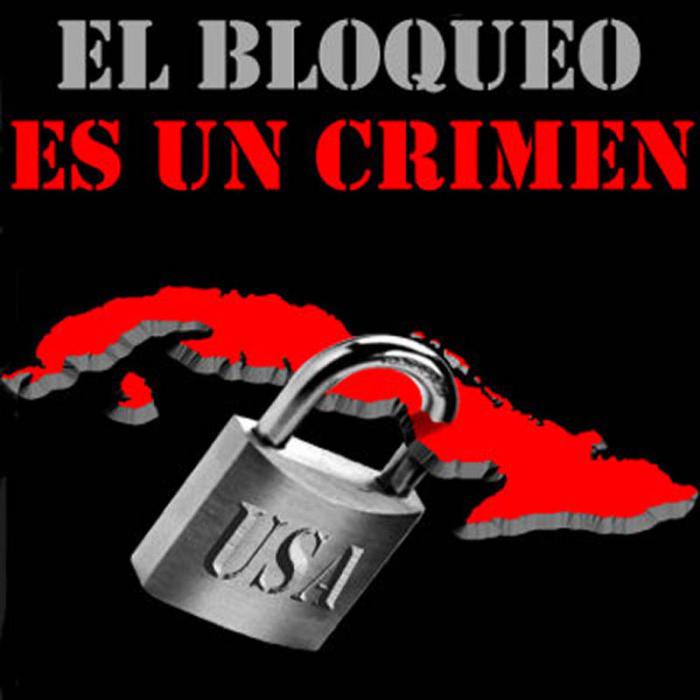 NO al criminal bloqueo a Cuba