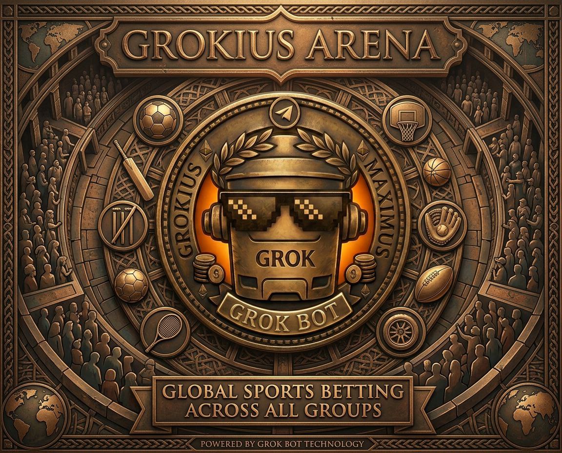 TheBus37643251's tweet photo. Our @GROKIUSOG utility is now live at https://t.co/vNaIzbxU5K ! We have built a tg tipping bot, as well as the Grok Arena Bot ! The $GROKIUS Arena Bot is a game bot to wager your Grokius tokens for major league sports games :)  come to tg and let's have some fun! https://t.co/SusJArzkWf